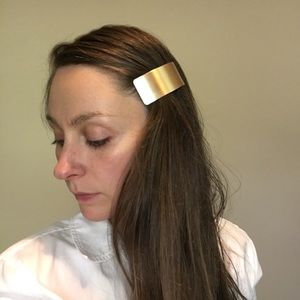 Zara Minimalist Gold Hair Clip Barette